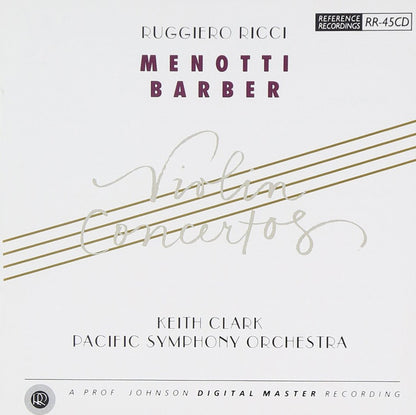 Violin Concertos (Clark, Pacific So)