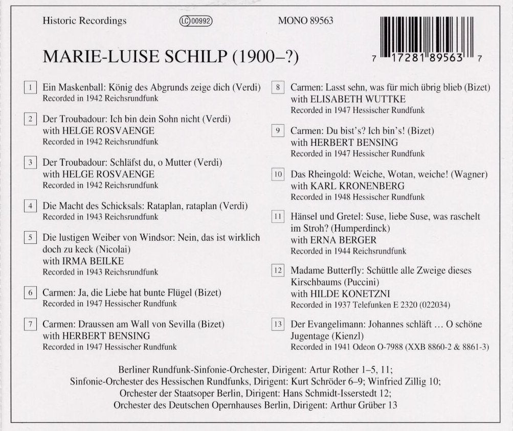 Legendary Voices: Marie-Luise Schi