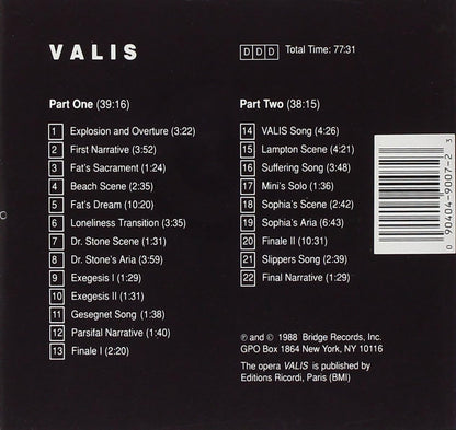 Valis - A Sci-fi Opera Based On the Work By Philip K. Dick