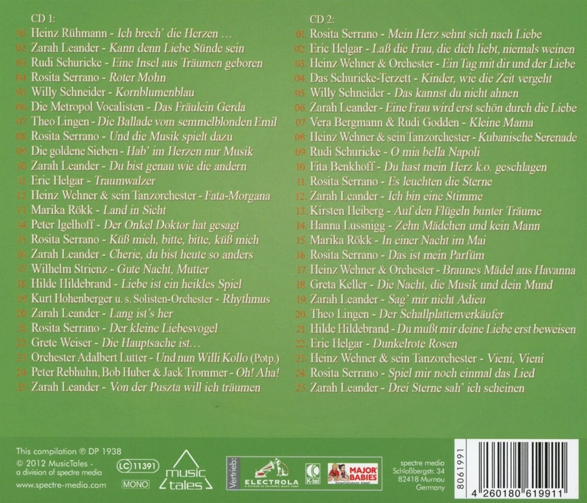 Die Schlager des Jahres 1938