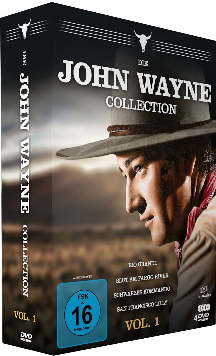 Die John Wayne Collection - Vol. 1 (Rio Grande / Blut am Fargo River / Schwarzes Kommando / San Francisco Lilly)