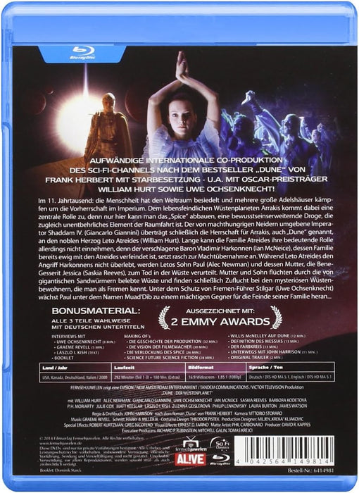 Dune: Der Wüstenplanet - Der komplette TV-Mehrteiler (Extended HD-Version + 180 Min. Extras) [2 Blu-ray]