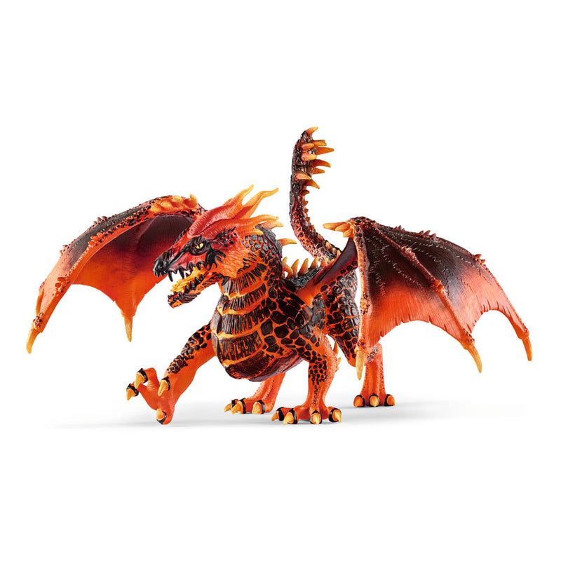 schleich 70138 ELDRADOR CREATURES Lavadrache mit beweglichen Flügeln und Unterkiefer, Spielzeug für Kinder ab 7 Jahren