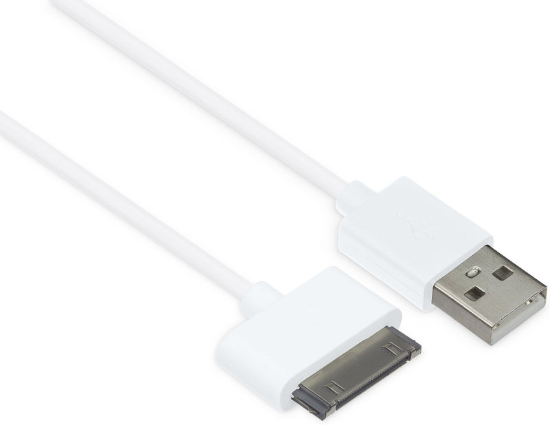 Kit Premium Apple 30-Pin Data and Charge Cable Compatible with iPhone 3/3G/3GS/4/4S, iPad 2/3, iPod Nano 5th Generation and iPod Touch 4th Generation