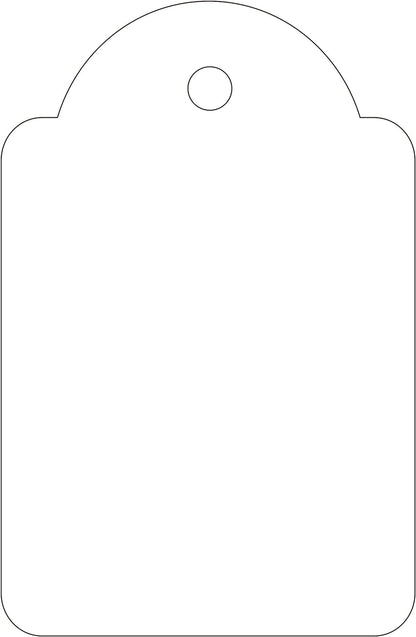 Apli 391 28x43mm Strung Ticket - White (Box of 500