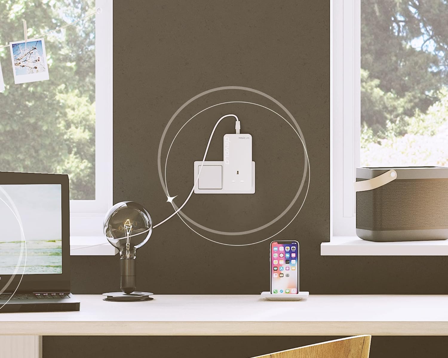 devolo 8254 Magic 2-2400 Lan Add-On Powerline Adapter (Up To 2400 Mbps For Your Powerline Home Network, 1x GB Lan Port, Ideal For Online Gaming, 4k/8k Uhd Streaming, Stable Home Working), White MAGIC 2 - 2400 Mbps LAN Add-On