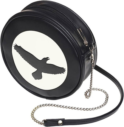 Alchemy Raven Cross Round Black Purse Shoulder Bag Alternative Bold Gothic