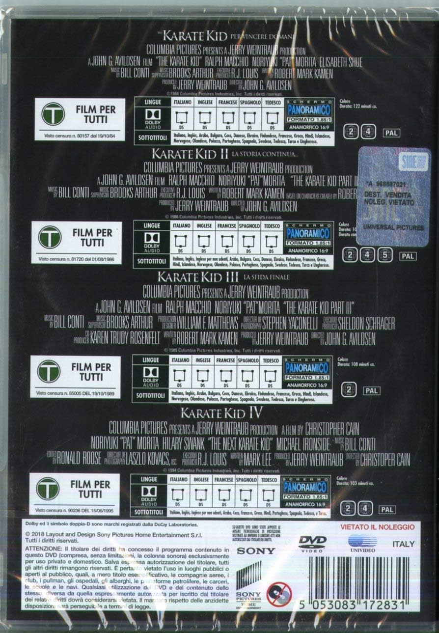 The Karate Kid 1-4 (Box 4 Dv)