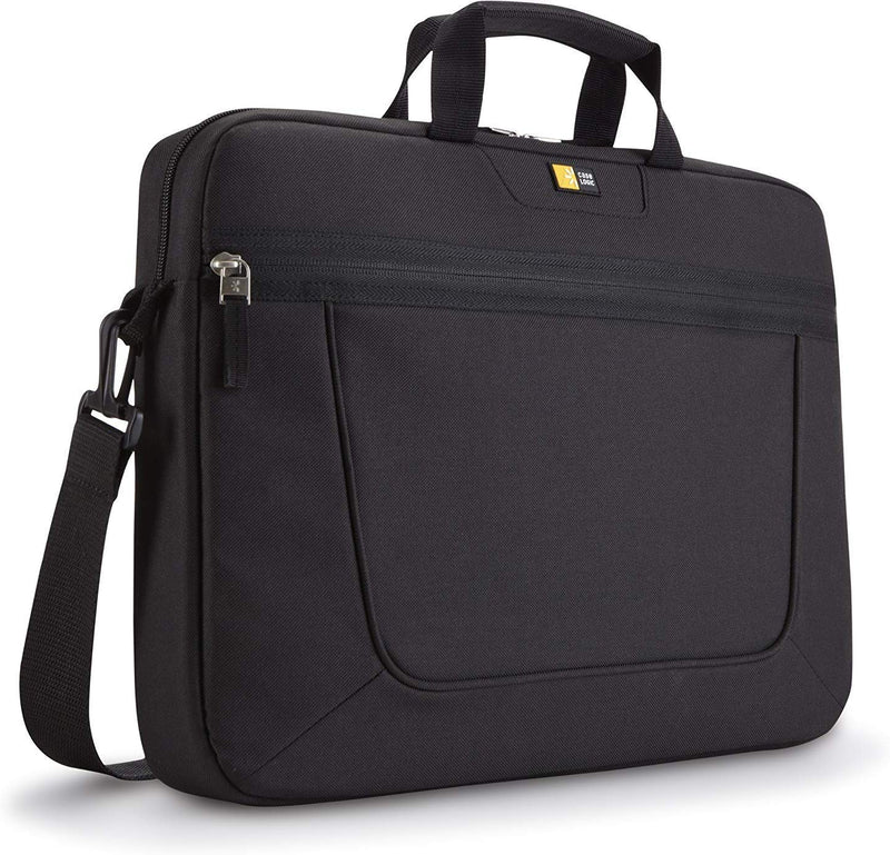 Case Logic VNAI-215 Polyester Basic Slim Attache Case for 15.6-Inch Laptop - Black