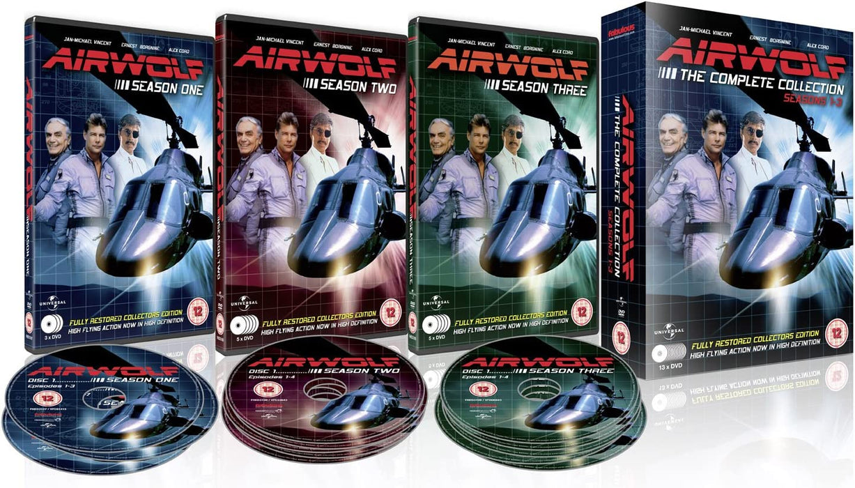 Airwolf - The Complete Collection:Seasons 1-3 - 13 DVD Set