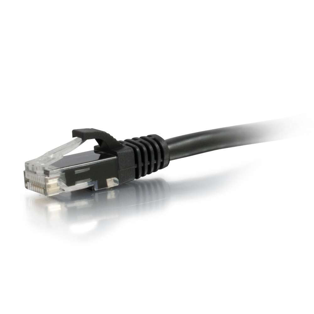 C2G 83408 2M BLACK CAT6 Ethernet Gigabit Lan Network Cable (RJ45) Patch cable, UTP, compatible with CAT.5, CAT.5e and CAT.7. (Pack of 5