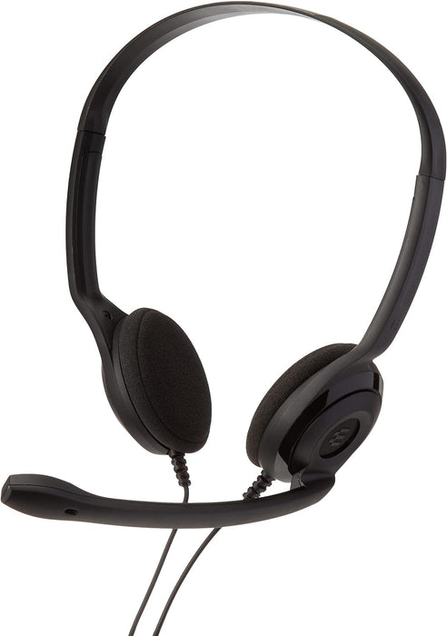 Sennheiser PC 3 Chat - Durable On-Ear Wired Headset - Noise Cancelling Microphone for Casual Gaming and Easy Connectivity - Lightweight Stereo Quality Sound - Great for Internet Telephony & E-Learners Single