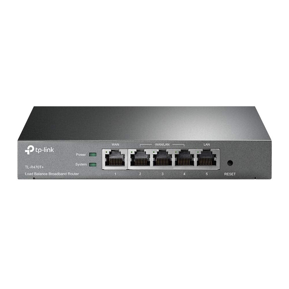 TP-Link Load Balance Broadband Router,10/100M WAN Ports, Abundant Security Features, With Lightning Protection(TL-R470T+) Load Balance Router|Cost-Effective