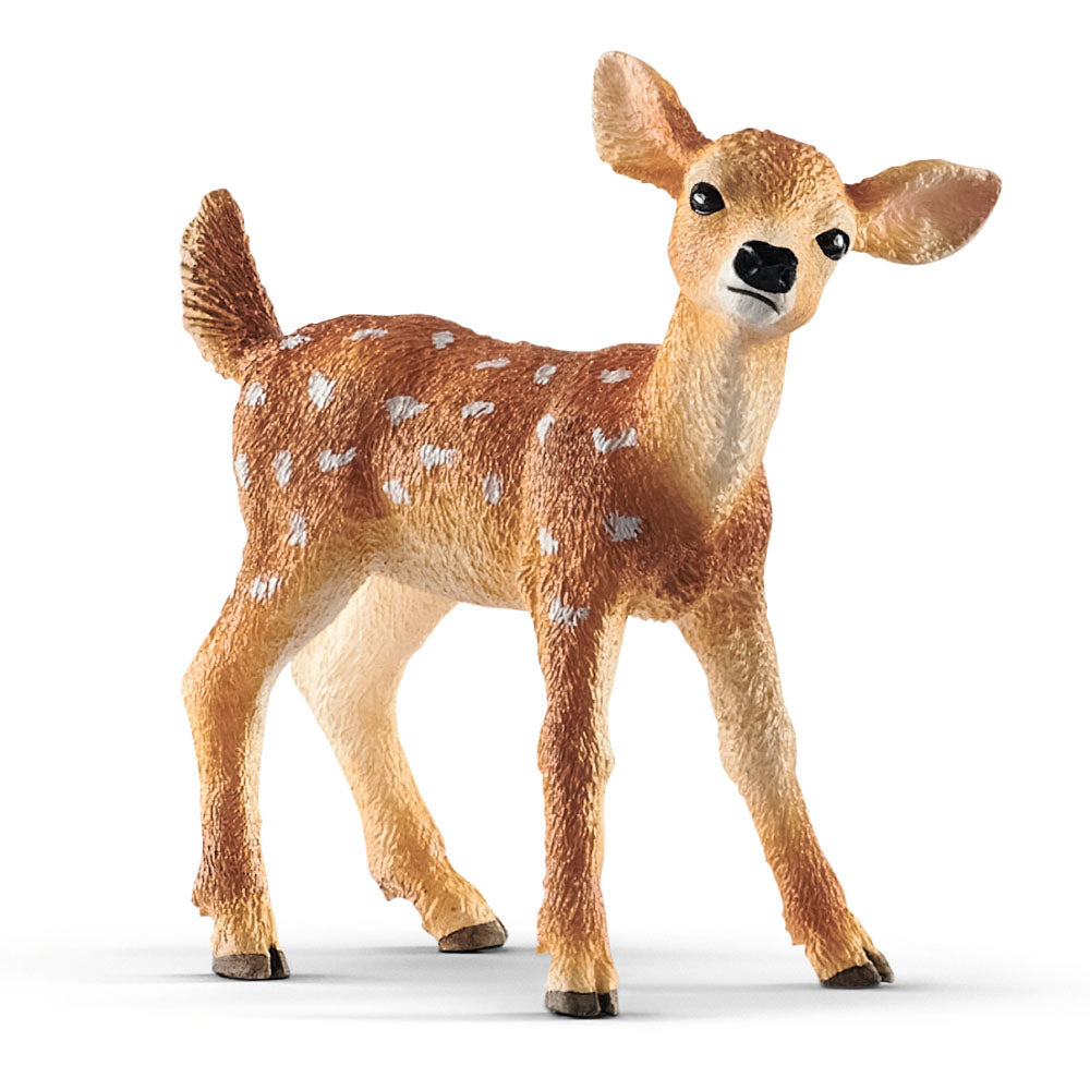 Schleich- Figura de Cervato de Cola Blanca, Colección Wild Life, 5.2 cm (14820