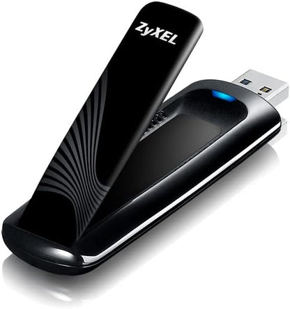 Zyxel AC1200 Dual-Band Wireless USB Adapter | Wireless data transfer rates of up to 300 Mbps* at 2.4 GHz or 867 Mbps* at 5 GHz