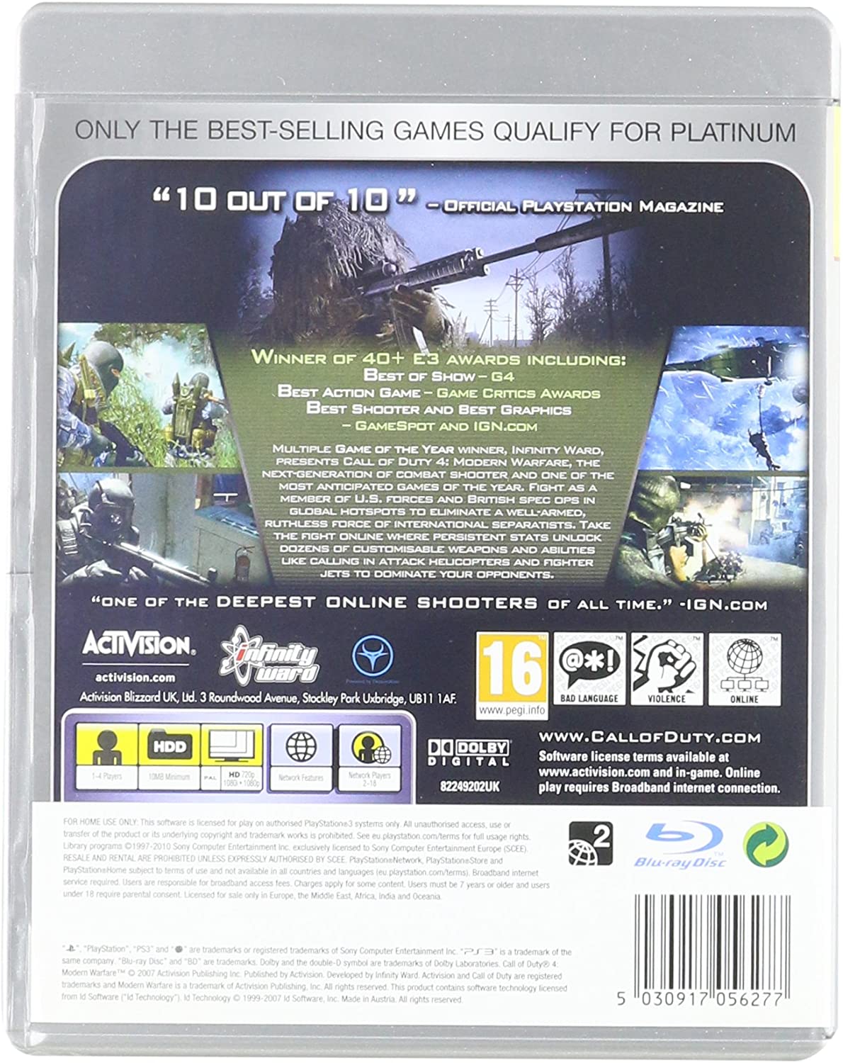 Call of Duty 4: Modern Warfare - Platinum (Playstation 3)