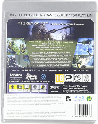 Call of Duty 4: Modern Warfare - Platinum (Playstation 3)