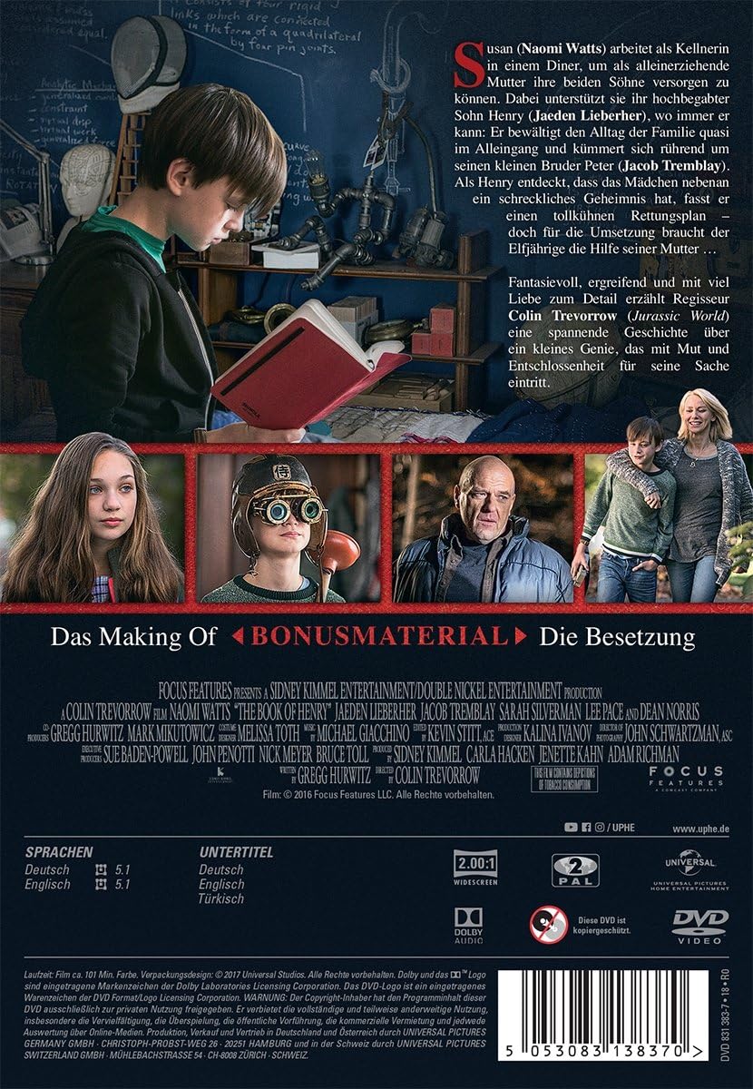 The Book of Henry [DVD]