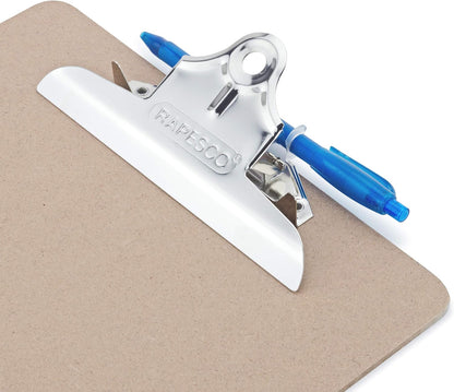 Rapesco VHBCB003 Heavy Duty Hardboard Clipboard, A4+, Brown