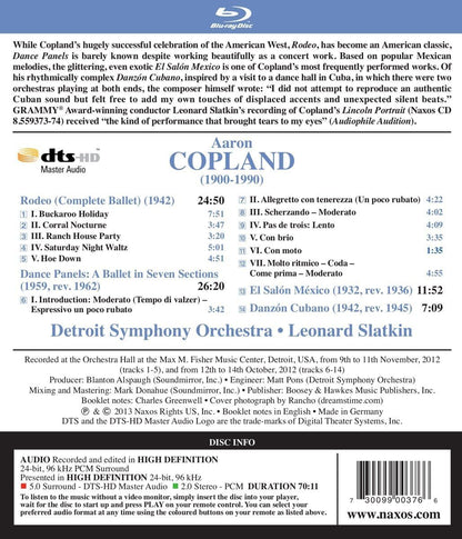 Copland: Rodeo (Complete Ballet)/Dance Panels/...