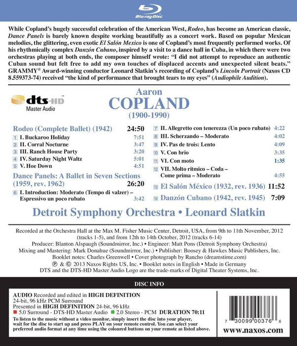 Copland: Rodeo (Complete Ballet)/Dance Panels/...