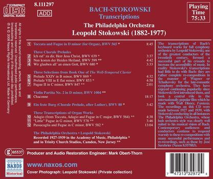 Transcriptions (Stokowski, Philadelphia Orchestra)