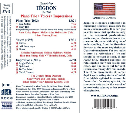 Piano Trio, Voices (Neiman, Meyers, Weilerstein)