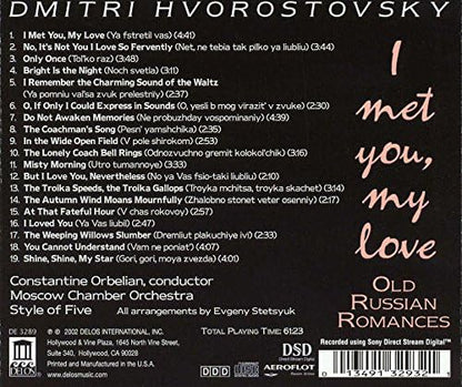 I Met You, My Love (Hvorostovsky)