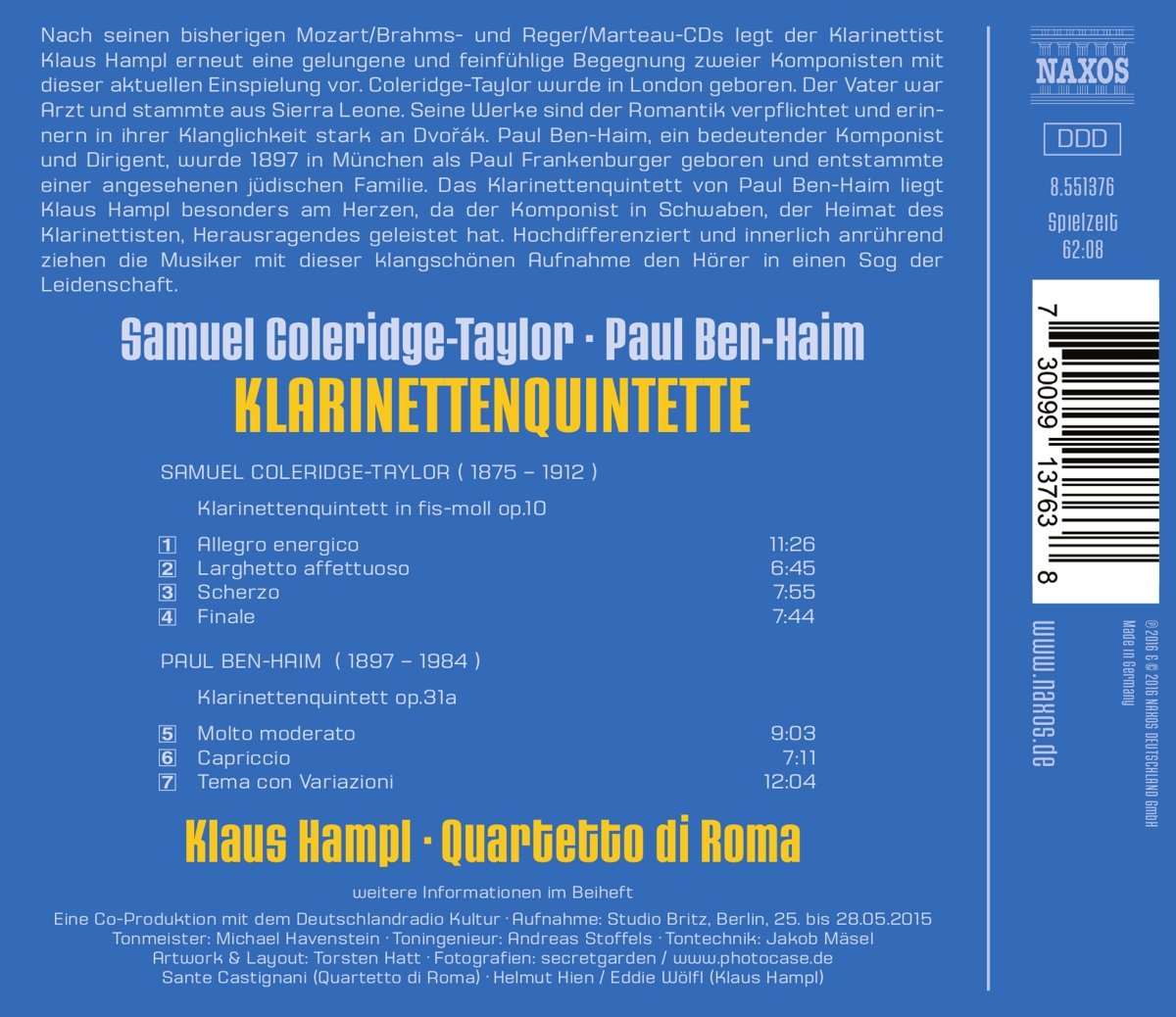 Klarinettenquintette