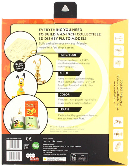 IncrediBuilds: Disney: Pluto Book and 3D Wood Model