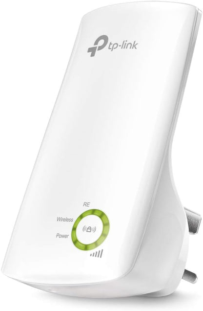 TP-Link N300 Universal Wi-Fi Range Extender, Broadband/Wi-Fi Extender, Wi-Fi Booster, Plug and Play, WPS, UK Plug (TL-WA854RE) Wi-Fi Booster N300