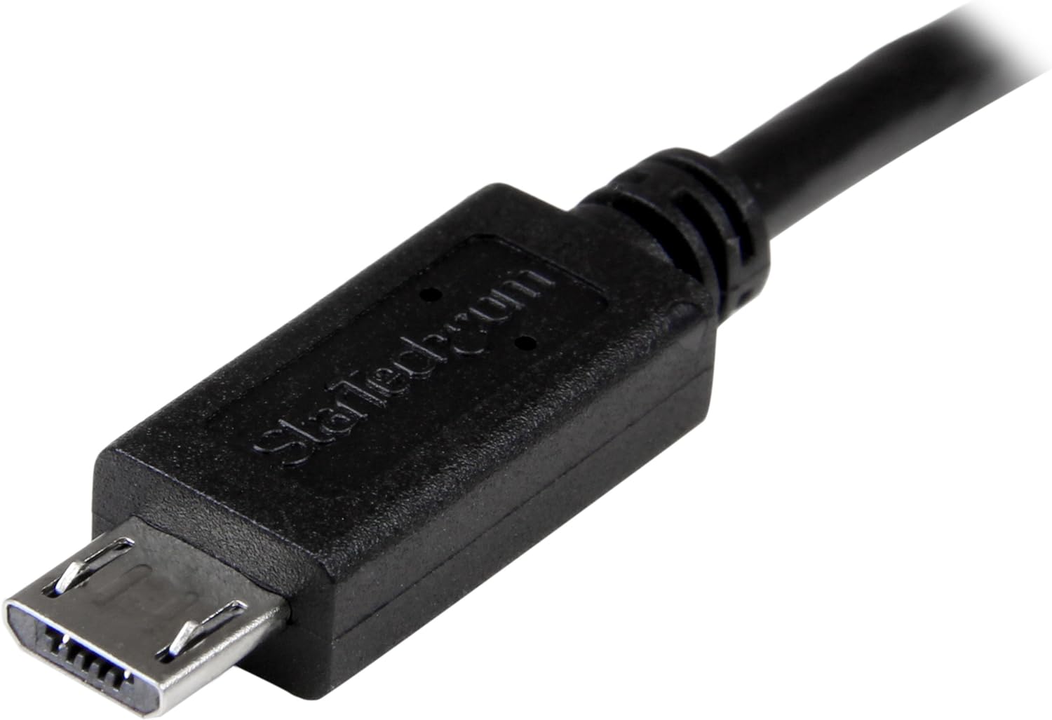 StarTech.com 8in Micro USB to Micro USB Cable - Male to Male - Micro USB OTG Cable for Your Mobile Device (UUUSBOTG8IN