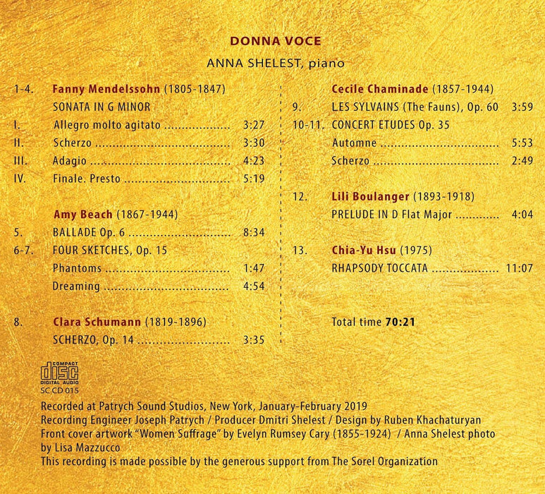 Anna Shelest: Donna Voce - Volume 1