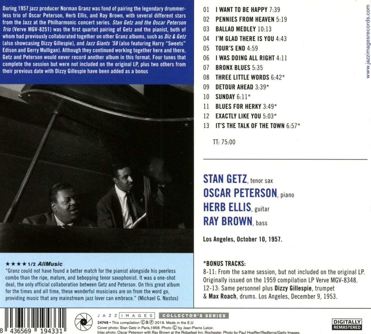 Stan Getz & The Oscar Peterson Trio