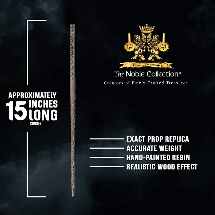 The Noble Collection - Sirius Black Wand In A Standard Windowed Box - 15in (39cm) Wizarding World Wand - Harry Potter Film Set Movie Props Wands