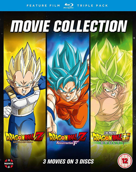 Dragon Ball Movie Trilogy (Battle Of Gods, Resurrection F , Broly)