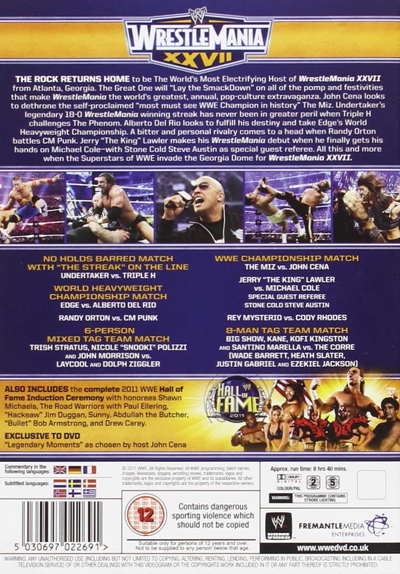 WWE - WrestleMania 27