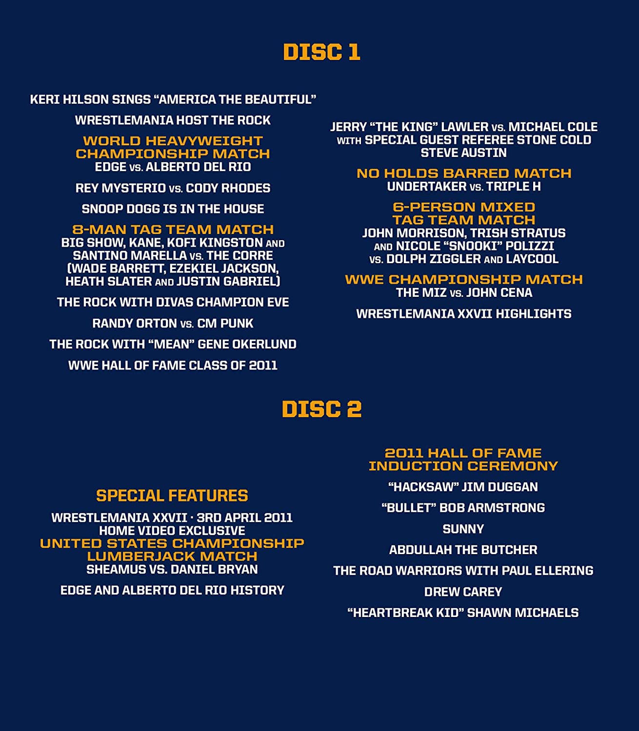 WWE: WrestleMania 27
