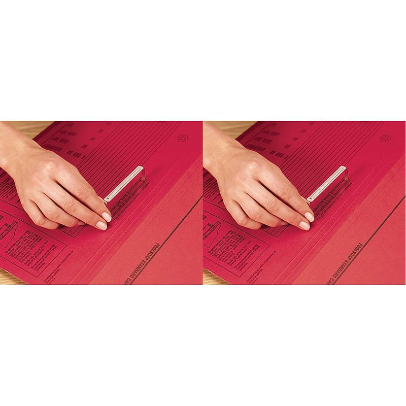 Rexel Twinlock Fastener 2-Piece Filing Clip - Pack of 50