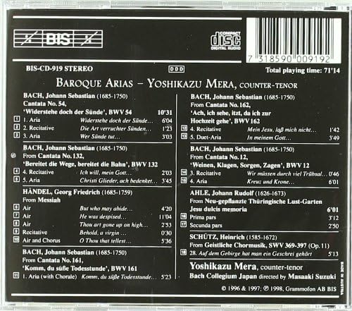 Baroque Arias/mera,suzuki, Concerto Palatino Et Al