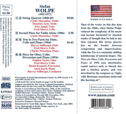 String Quartet, Flute Trio, Oboe Quartet