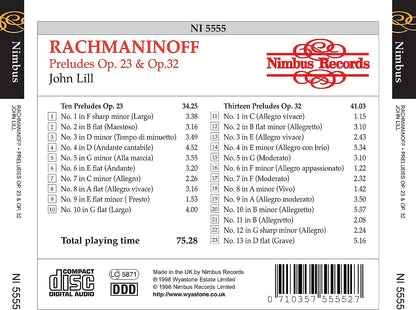 Preludes Op. 23 and Op. 32, (Lill)