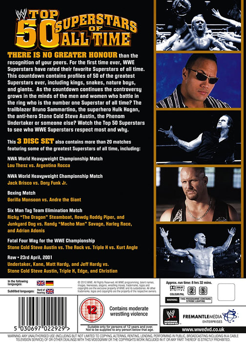 WWE - Top 50 Superstars of All Time