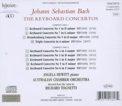 Keyboard Concertos (Tognetti, Australian Co, Hewitt)