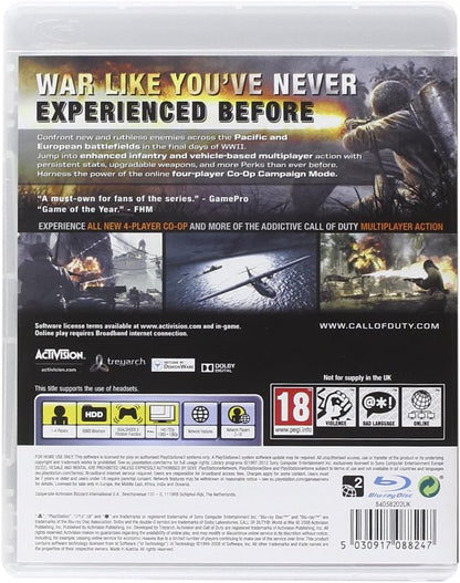 CALL OF DUTY WORLD AT WAR PS3