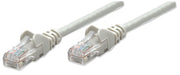 Intellinet Network Patch Cable, Cat5e, 10m, Grey, CCA, U/UTP, PVC, RJ45, Gold Plated Contacts, Snagless, Booted, Polybag 10 m Cat5e, U/UTP, CCA Grey