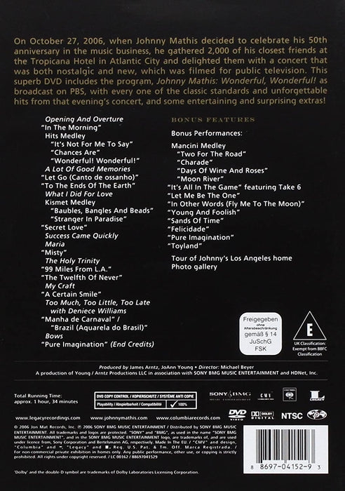 Johnny Mathis Gold: A 50th Anniversary Celebration