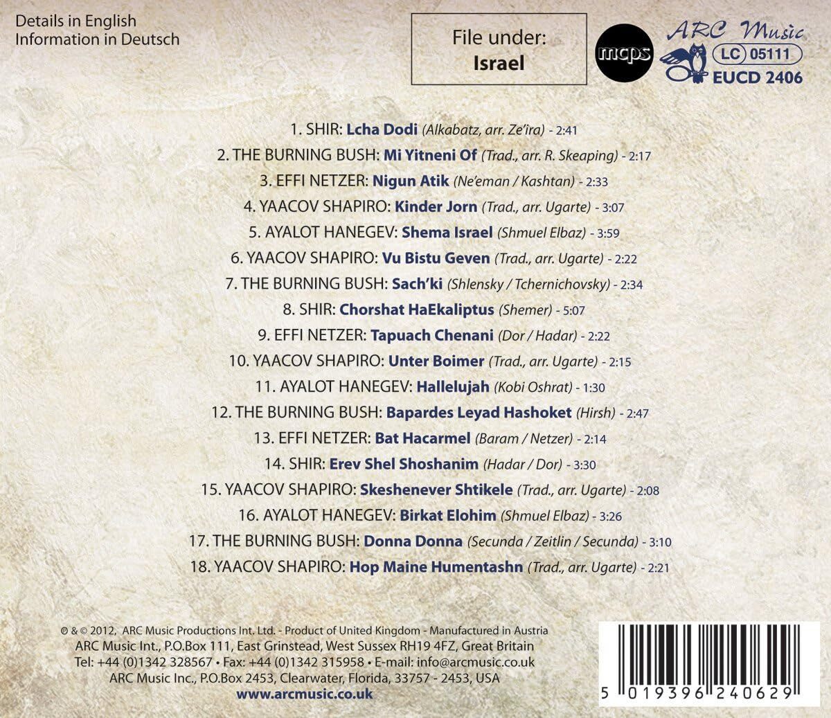 Most Beautiful Songs from Israel