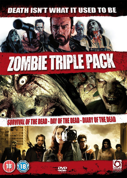 Zombie DVD Triple (Survival of The Dead/Day of The Dead (Remake)/Diary of The Dead