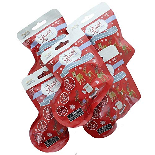Team Rudolph Reindeer Stocking Foilbag 5 Piece Pack For Online Customers (Series 1.5) / Toys